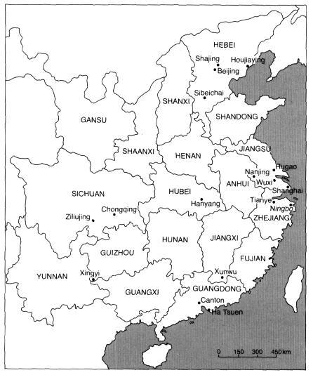 physiographic map of china. Map I. 1. Provinces of China