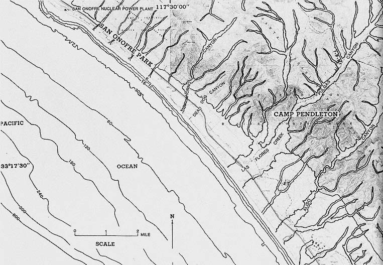 Sea Cliff Contour Lines Sea Cliffs, Beaches, And Coastal Valleys Of San Diego County "D0E2353"