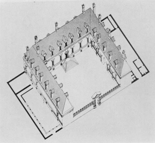 Fontainebleau. Bastiment's plan with its contents, Floor plan of Château de  Fontainebleau in France, Signed: FD; Imp. Lemercier et Cie, A. Lévy (ed.),  Fig. 11, T. 2. 10., Cerceau, Jacques Androuet du (